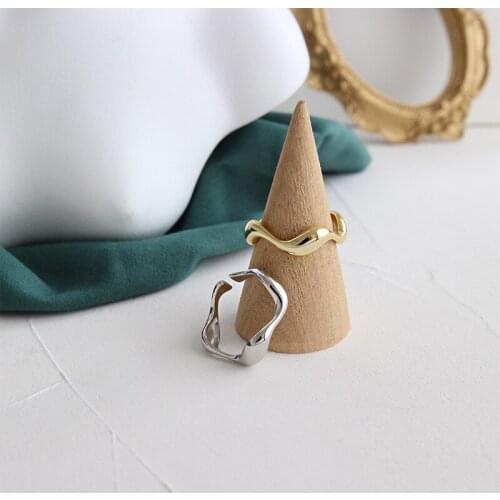 Gold Chain Rings Set Hiphop For Women Girls Punk Geometric Simple Finger Rings 2021 Trend Jewelry Party