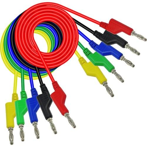 Multimeter Test Leads Kit Safety Piercing Probe Banana Plug Stainless Needle Alligator Clips Automotive Tool Set