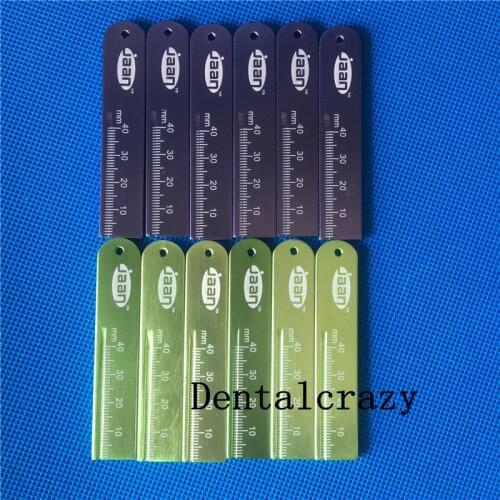New 12pcs Dental Endo Rulers Span Measure Scale Endodontic made in ALUMINIUM