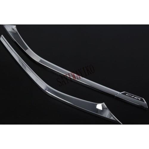Fit for Toyota C-HR CHR 2016 2017 2018 Front bumper Cover Trim Decoration ABS Chrome Car Accessories Auto Styling