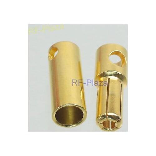 Gold Plated 5.5mm Bullet Male & Female Banana Connector 2 Pair(Set)