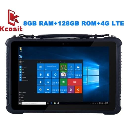 Rugged Industrial Tablet PC Mobile Computer Waterproof Dustproof Windows 10 Home 10.1" 8GB RAM 128GB SSD diagnostic tablet GPS