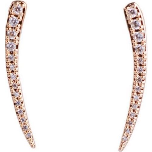 Rainbery Bar Shape Ear Climber Earring Crystal Ear Climbers Sterling Gold Filled Earrings Jewelry JE0533