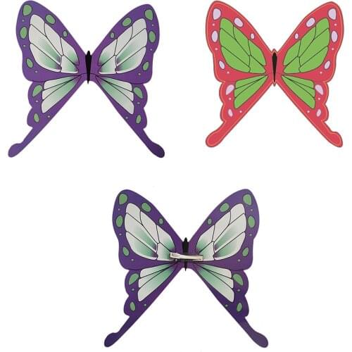 Butterfly Headwear Cosplay Demon Slayer: Kimetsu no Yaiba Kochou Shinobu Head Pin Costume Accessories Headdress Prop