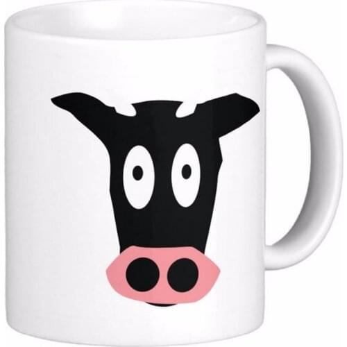 Funny Comic Cow Head White Coffee Mugs Tea Mug Customize Gift By LVSURE Ceramic Cup Mug Travel Coffee Mugs