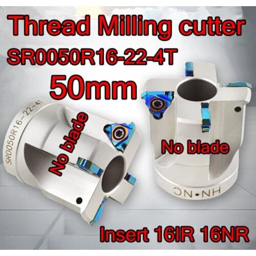 SR0050R16-22-4T 50mm -22mm inner hole insert 16IR 16NR Carbide thread insert CNC Thread milling cutter Free shipping