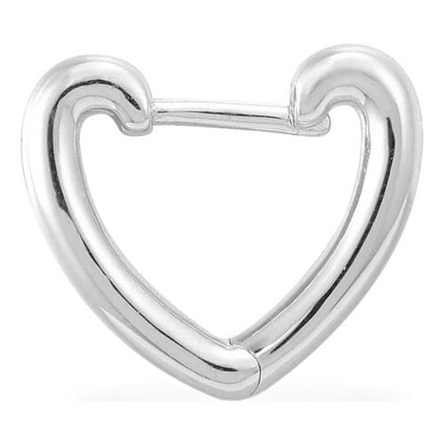 SLJELY Luxury Brand Real 925 Sterling Silver Single Small Love Heart Earring 1pc for Women Fashion Party High Quality Jewelry