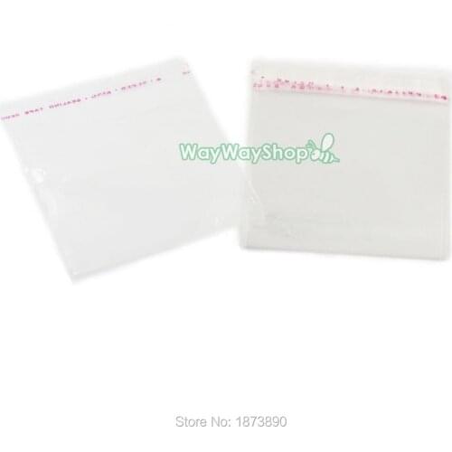 200 PCS Mini CD DVD Plastic Bag 8CM Clear Sleeves Storage Holder Case