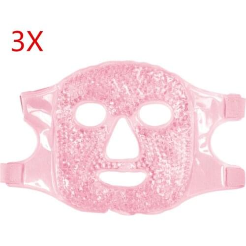 3Pcs Gel Ice Mask Hot Cold Compress Sleep Home Beauty Mask Cooling Eye Mask Reusable Ice Massage Mask Facial Skin Care Tool