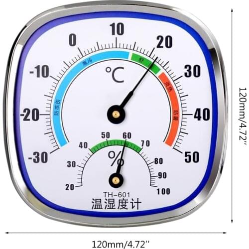 Analog Thermometer Hygrometer Temperature Monitor Humidity Gauge Indoor Outdoor R9JF