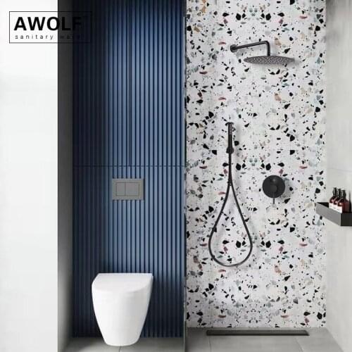 Black Shower Faucets AWOLF China
