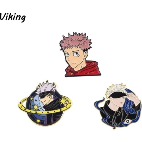 G1773 Cartoon Monster Brooch Metal badge Women and Men Enamel Pins Clothes Brooches Shirt Collar Pin Gifts