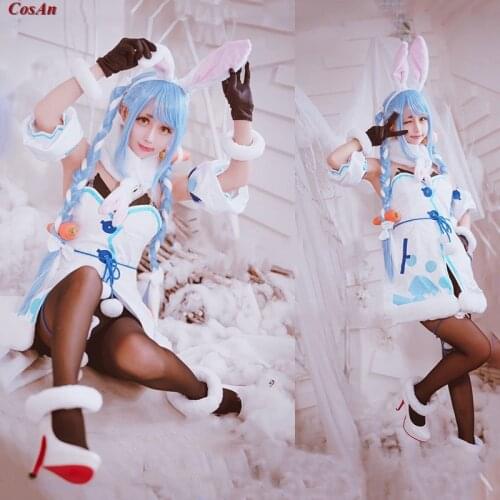 Hot Anime VTuber Hololive Usada Pekora Cosplay Costume Lovely Rabbit Uniform Dress Activity Party Role Play Clothing Custom-Make
