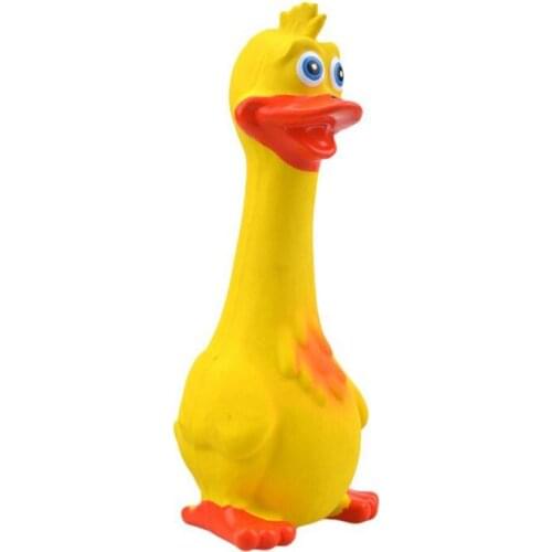 Lovely Puppy Plaything Funny Screaming Chicken Pets Dog Cats Toys Squeaker Sound Toy Rubber Teeth Cleaning For Dogs Molar