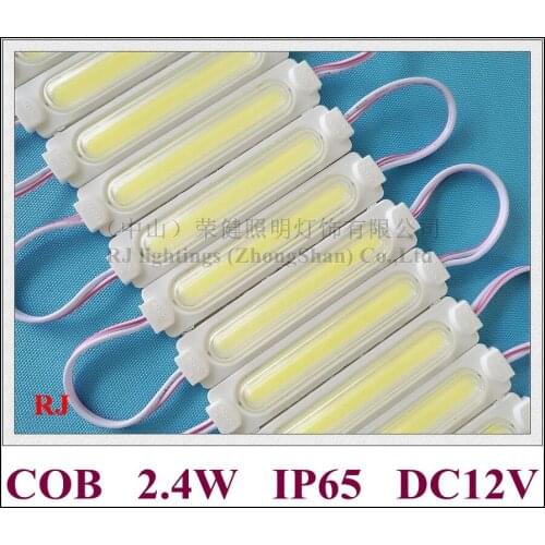 Injection with lens COB LED module waterproof pixel module for sign letter COB 9 chip DC12V 2.4W IP65 aluminum PCB 86mm*20mm