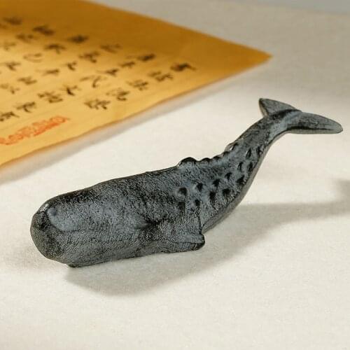 Creative whale cast iron small ornaments for home decoration wrought iron crafts