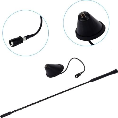 Car Roof AM/FM Antenna Mast Whip With Screw Thread Base For VW Beetle Golf Jetta Passat 9/16 Inch