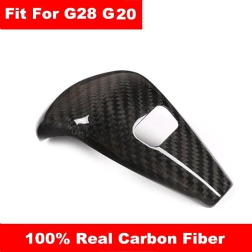 Reejim Carbon fiber Gear Shift Konb Base Cover For G28 G20 325i 330i Gear Surround Cover interior trim