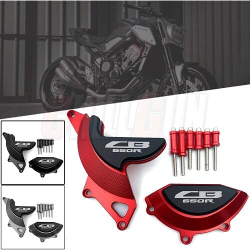Motorcycle Left and Right Engine Stator Starter Cover Frame Slider Protector Guard For HONDA NEO SPORTS CAFE CB650R 2019 2020