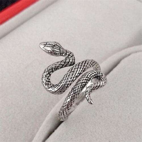 Fashionable And Diverse Ladies Ring Set Punk Unique Mens Snake Ring Temperament Jewelry Set Gift