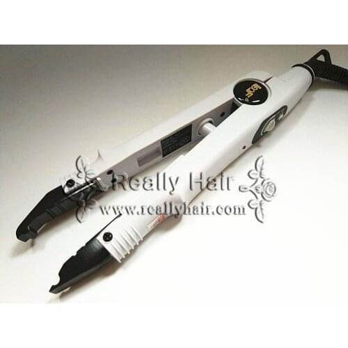 White/Black/Pink LOOF Hair Extension Fusion Iron L-611-Control Hair Extension A type
