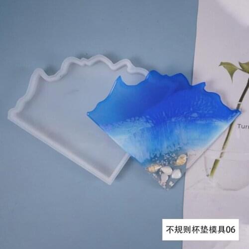 New transparent silicone mold resin decorative crafts DIY coaster mold epoxy resin mold for jewelry