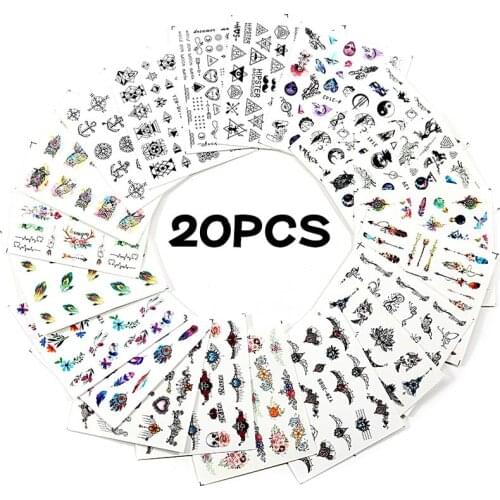 2021 NEW Nail Sticker Animal Image Owl Astronaut Nail Art Water Transfer Decal Tattoos Sliders Manicure DIY Tools