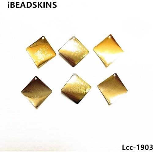 New arrival! 25x25mm 100pcs/lot Copper material geometric-shape charm for earring/jewelry DIY ( as shown)