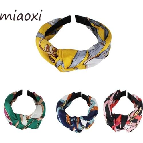 New Women Hairbands Fashion Knotted Floral Headband For Girl Hair Hoop Cute Beauty Female Hair Accessories Lady Headwear