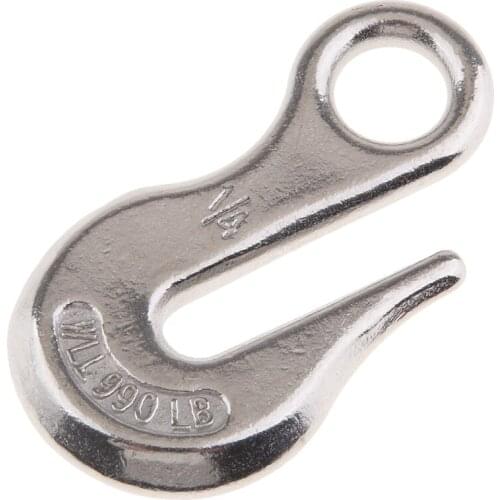 Lifting Eye Hook Stainless Steel 3.5" for Winch Cable ATV UTV