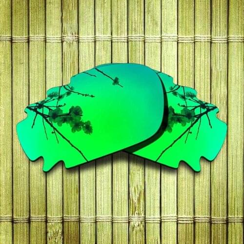 Polarized Replacement Lenses Green Color For-Oakley Jawbone Vented Sunglasses Frame True Color Mirrored Coating