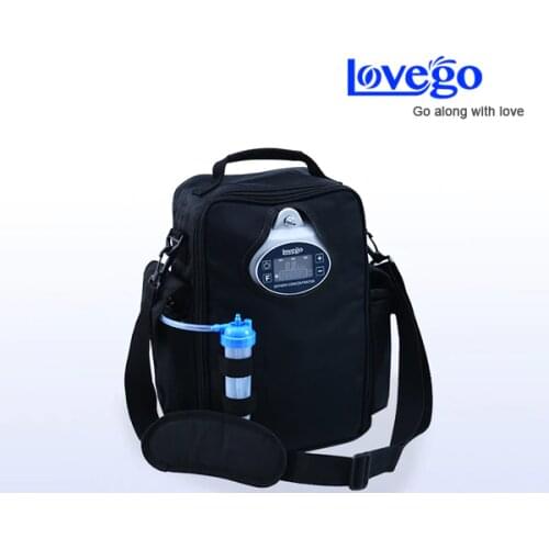 Two batteries+4 hours usage Lovego updated portable oxygen concentrator LG102P for 1-5 LPM oxygen therapy
