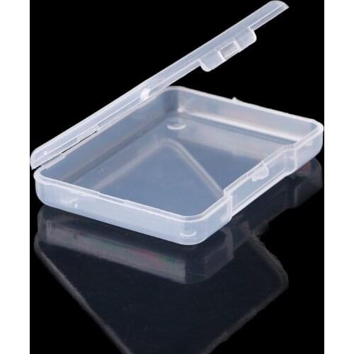 Rectangular Plastic Clear Transparent Storage Box Collection Container Organizer