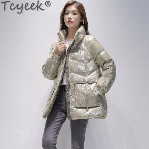 Tcyeek Winter Down Jacket Women High Quality Puffer Coat Famale Clothes New Short Korean Style Parka Ladies Monteau Femme SQQ506