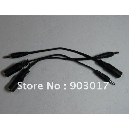 DC Power Jack 5.5x2.1mm Female to 3.5x1.35mm Male Plug Cable 18cm 0.18m 5 pcs per lot hot sale