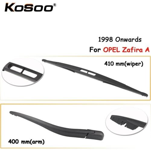 KOSOO Auto Rear Car Wiper Blade For OPEL Zafira A,410mm 1998 Onwards Rear Window Windshield Wiper Blades Arm,Car Accessories