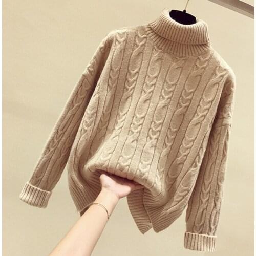 Loose Autumn Sweater Women 2020 New Korean Elegant Knitted Sweater Oversized Warm Female Pullovers Fashion Solid Tops