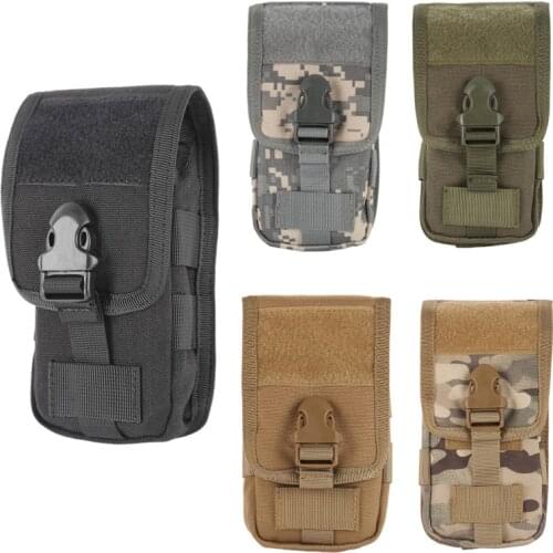 1 Pc Tactical Camo Belt Pouch Military Bag Molle 600D Tratical Case Cover Mobile Phone Coque Portable Bag Hunting Accessaries HL