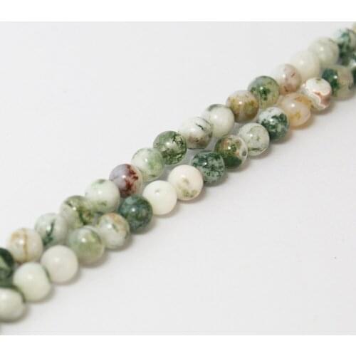 Top Selling 4mm Moss Beads Natural 15'' For DIY Bracelet BTB100-69