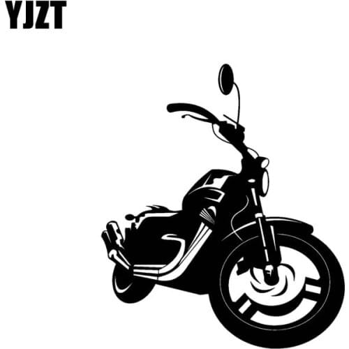 YJZT 15.2CM*17.8CM A Cool Rock Motorcycle Vinyl Sticker Car Decal Black Silver C13-000623
