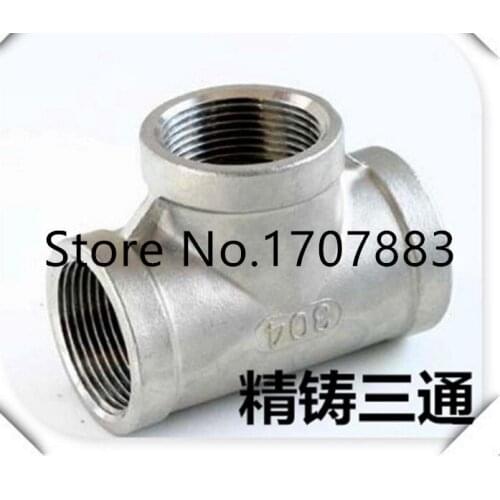 1/2" Tee 3 way Female Stainless Steel 304 Threaded Pipe Fitting BSP NEW