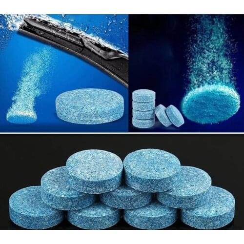 10-20pcs (1PCS=4L Water)Car Solid Wiper Fine Seminoma Wiper Auto Window Cleaning Car Windshield Glass Cleaner Car Accessories