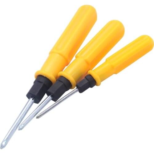 2 Sides Phillips and Slotted Double Head Screwdrivers Portable Repair Tools