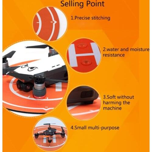 25cm for D-JI Spark Drone Landing Pad Foldable Waterproof Desktop Parking Apron 270B