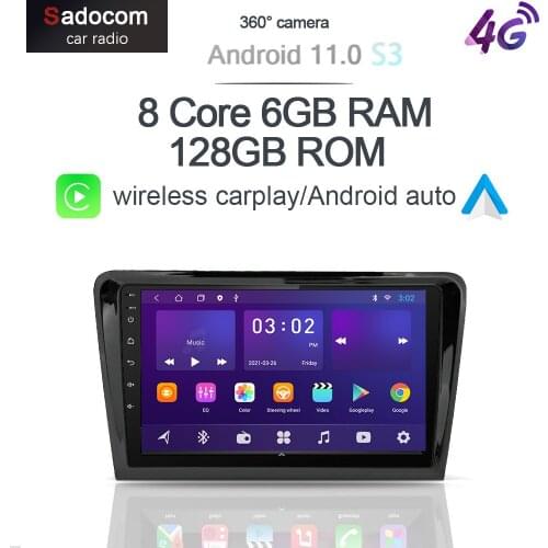 360 Panoramic Camera Carplay 6GB+128GB Android 10.0 Car DVD Player GPS WIFI Bluetooth RDS Radio For VW Bora 2012 2013 2014 2015