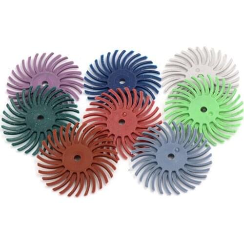 URANN 5pc Detail Abrasive Brush Power Wood Carving Accessories +1Pc Shank For Dremel Rotary Tool Mixed Coarse Disc Grit 80-2500