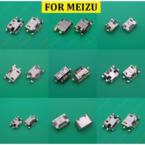 5pcs Micro USB Jack For Meizu 6T S6 M1 M2 M3 M3S M5 M5S M6 Note U10 U20 E E2 E3 Max X Charging Port Connector Socket Plug