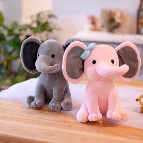 Artfunning Color baby soothing elephant doll plush toy baby elephant doll doll free shipping