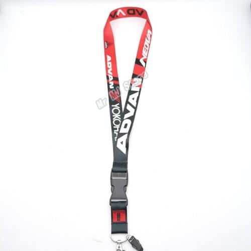 Car Styling JDM Style Fashion Tags Employees Card Callphone Lanyard Keychain For Yokohama Advan Motorcycle Auto Keyring