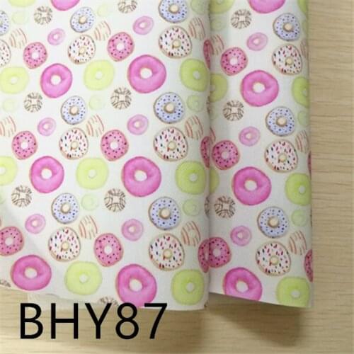 Free shipping 7.6*12inch cartoon print synthetic leather fabric for DIY accessories BHY87